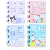 サンリオキャラクターズ フォトポケット付きシール帳、ハローキティ、シナモロール、クロミ、スパイラルノート (クロミ, 1)