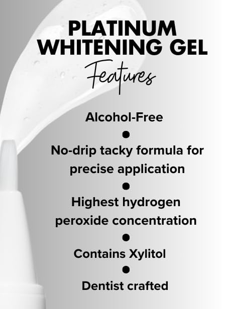 Image of intelliWHITE Platinum Teeth Whitening Pen Kit with Mouth Guard, 14% Hydrogen Peroxide Whitening Treatment, Removes Stains, Safe for Veneers Crowns & Caps, Dentist Formulated, Made in USA