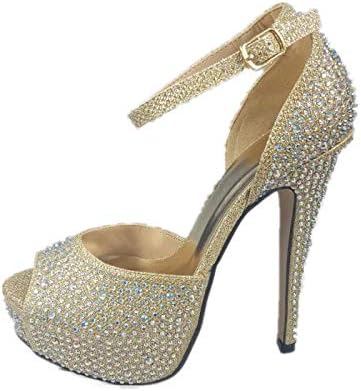 sparkly platform sandals