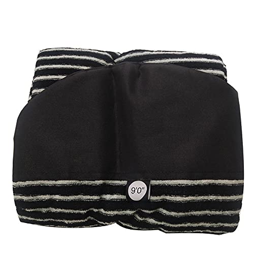 9ft Surfboard Sock Surf Board Protective Bag Sock Cover for Skimboard (Color : 9ft White and Black)