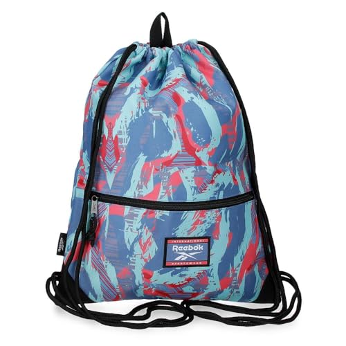 Reebok Tacoma Zaino con Zip Blu 35x46x1 cm Poliestere 1.6L di Joumma Bags
