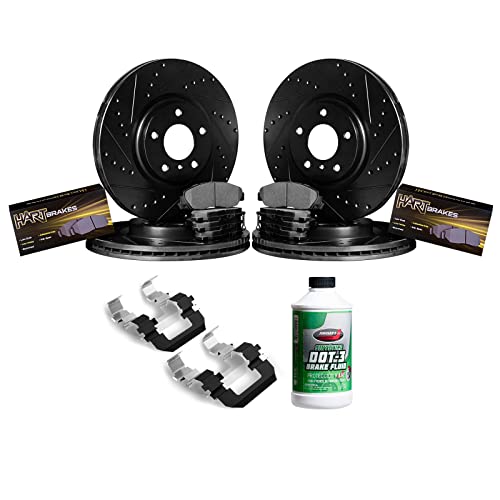 Hart Brakes Front Rear Brakes and Rotors Kit |Front Rear