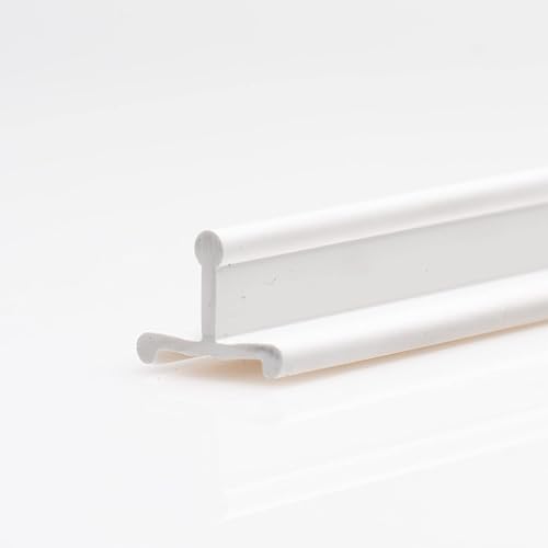 Riel de repuesto para puerta corrediza de 72 pulgadas, color blanco, riel inferior de vinilo, riel de puerta mosquitera, rieles de puertas