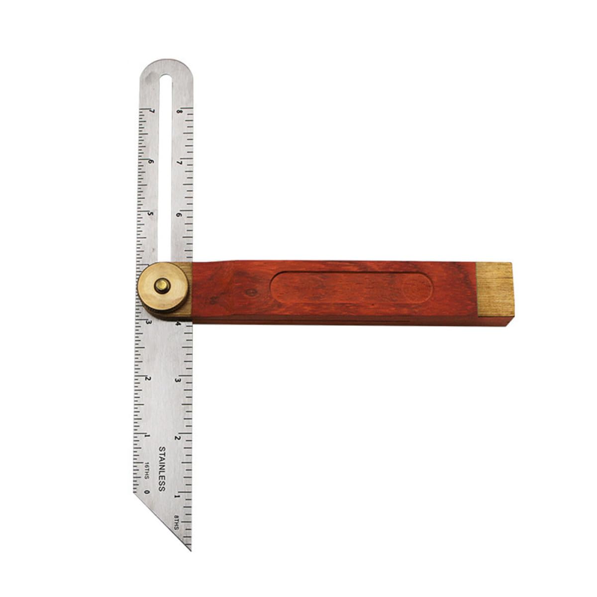 Luxshiny Adjustable Woodworking T-Bevel with Wooden Knob Multi Angle Measurement Ruler Protractor for Miter Angles and Marking Gauges in Carpentry and Woodwork