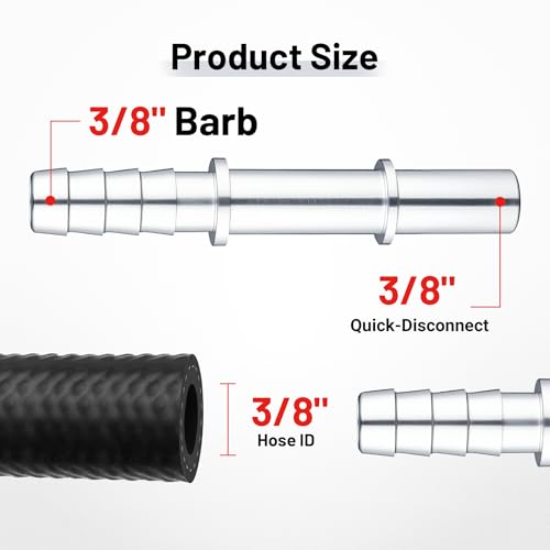 Image of EVIL ENERGY 3 /8 SAE quick-disconnect male to 3 /8 hose barb Fittings