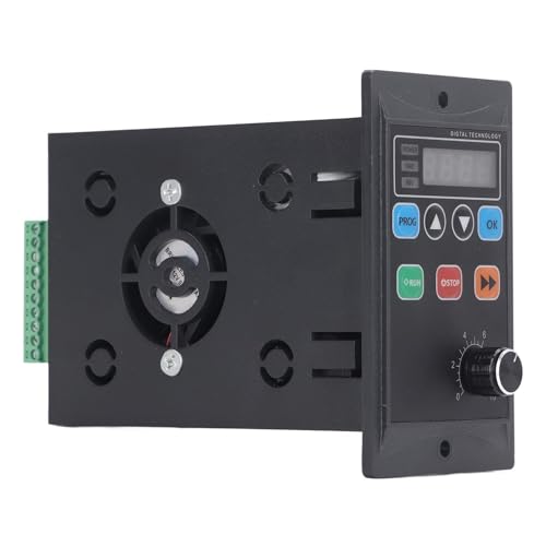 Fockety Convertidor Monofásico a Trifásico, 90W Mini 1ph 176-264V Entrada 3ph 0-220V SALIDA VFD INVERTER, CONTROL V F, Convertidor DE FRECUENCIA PARA CONTROL DE VELOCIDAD DEL MOTOR