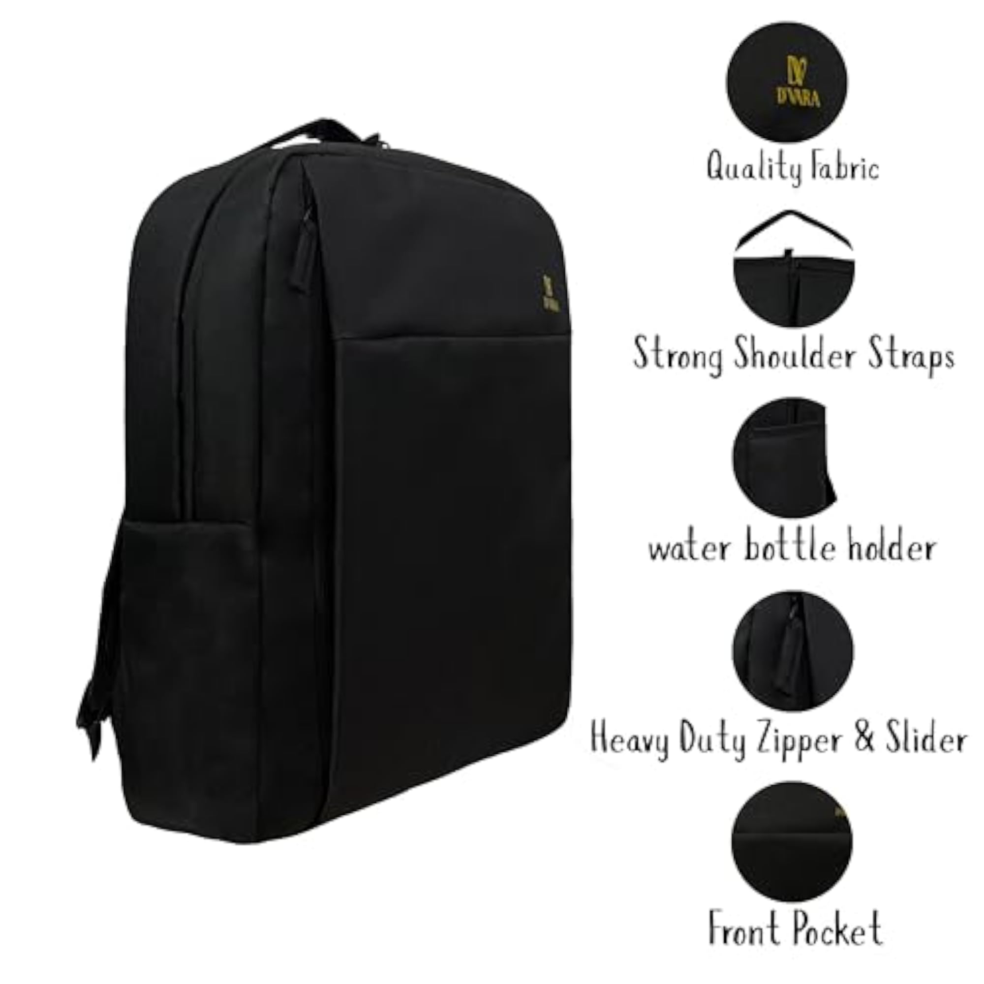 D'Vara Slim Water-Resistant Laptop Backpack