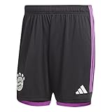Elastizierte Taille mit Kabel adidas, Away Fc Bayern München, Fußballshorts, Schwarz, L, Mann
