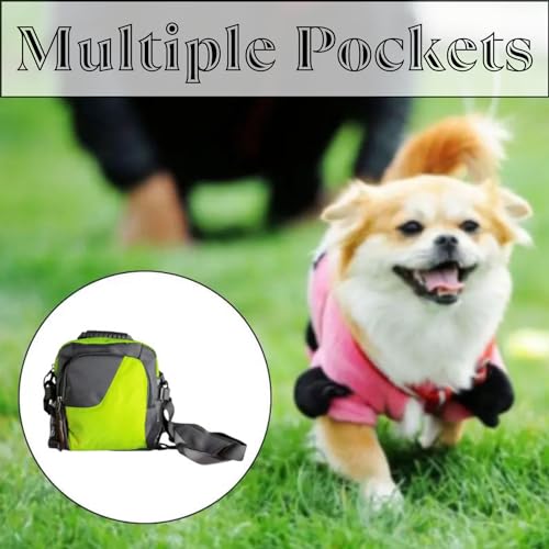 Treat Pouch Bag for Dog Training, with Poop Bag, Water Bottle & Collapsible Travel Pet Bowl, Adjustable Belt & Shoulder Strap Dog Trainer Essentials Supplies, Dog Walking Bag Holder, Green Treat Pouch Bag for Dog Training, with Poop Bag, Water Bottle & Collapsible Travel Pet Bowl, Adjustable Belt & Shoulder Strap Dog Trainer Essentials Supplies, Dog Walking Bag Holder, Green
