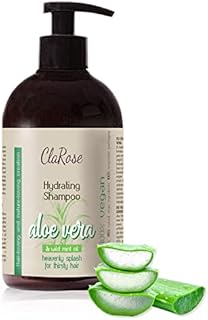ClaRose Vegan Premium Hair Spa Hydrating Shampoo with 100% natural Aloe Vera and wild Mint Oil for thirsty hair; 500ml