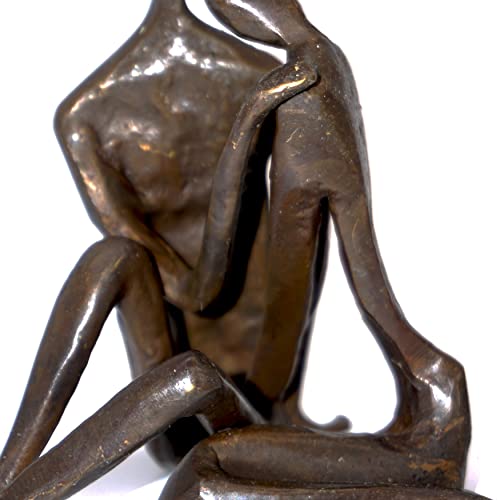 Danya B. A Couple's Embrace Bronze Sculpture, Contemporary Sand-Casted Sculpture, Home Or Office Décor Gift For Anniversary, Birthday, Valentine's Day Or Wedding #TOP3