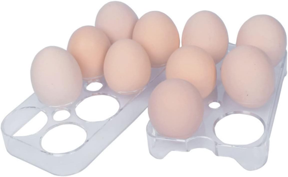 DOITOOL 4pcs Egg Storage Shelf Refrigerator Egg Organizer Safe Odorless Material Camping Picnic