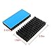 ZZHXSM 2Pcs 80mm Heatsink 80 x 40 x 11mm Black Aluminum Heat Sink Radiator Cooler with Thermal Conductive Adhesive Tape Cooling Fin for Cooler Electronics CPU Led