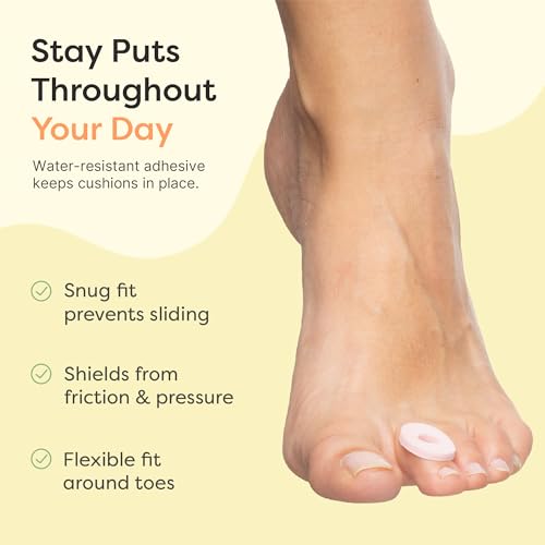 Image of ZenToes Corn Pads for Toes, Anti-Friction Callus Cushions for Sensitive Skin, Soft Corn Cushions, Waterproof & Breathable, 72 Count (Pack of 2)