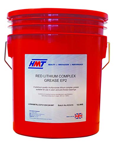 Image of HMT Red Lithium Complex Grease EP2 – 12.5kg Plastic Keg | Premium NLGI 2 High Temperature EP Grease for Bearings & Machinery | Anti-Wear, Corrosion Resistant, Water Resistant Multipurpose Industrial