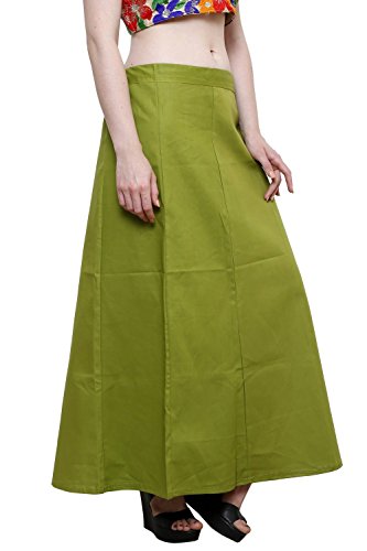 Image of Pistaa's combo of Women's Cotton Best Plain Solid Indian Readymade Inskirt Saree petticoats