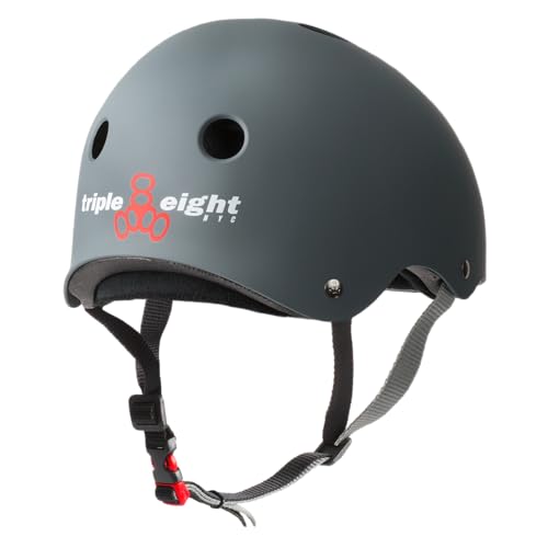 image for Triple Eight Certified Sweatsaver Helmet for Skateboarding, BMX, Rolle