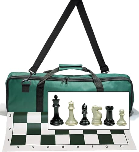 WE Games Juego de Ajedrez Deluxe con Bolsa y Tablero Roll-Up miniatura 1