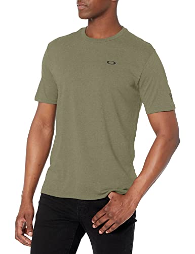 T-shirt Oakley SI Flag Tee Dark Brush XXL en coton premium robuste