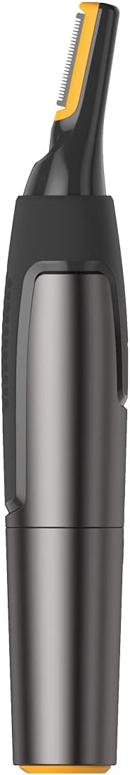 JML Hair Trimmer for Men - Nose, Ears, Neck and Eyebrow Razor - Close Trimming with No Water, Cuts or Nicks - Non-Slip Grip and Inbuilt LED Light, 50% More Powerful - Microtouch Titanium Max