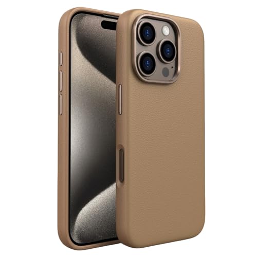 Coque iPhone 16 Pro Max en cuir nappa italien fait main luxe et élégance chic