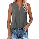 t-shirt manches longues femme Générique T-Shirt Femme Uni Teeshirt à Col V Fitted Cut Haut Chemise Idéal pour Travail Quotidien Sorties Loisirs Weekend Tenues Casual Moderne