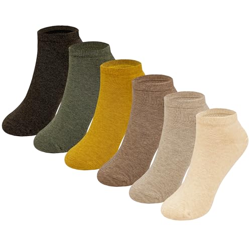 Image of MAGIARTE Womens Cotton Ankle Socks Low Cut Athletic Casual Mutil Color No Show Running Socks for Women