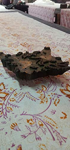 Rubellite Handmade Hand Block Print Burnt Orange Duvet Cover Set Cotton Comforter Queen Full Size Luxury Soft Bedding (Twin 60X90) #TOP3