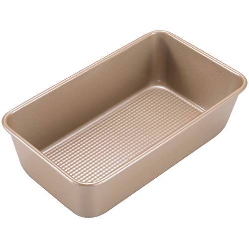 Joho Baking Pullman Loaf Pan,Bread Pan,Nonstick Rectangle Corrugated Toast Box for Oven, 1LB Dough Cavity