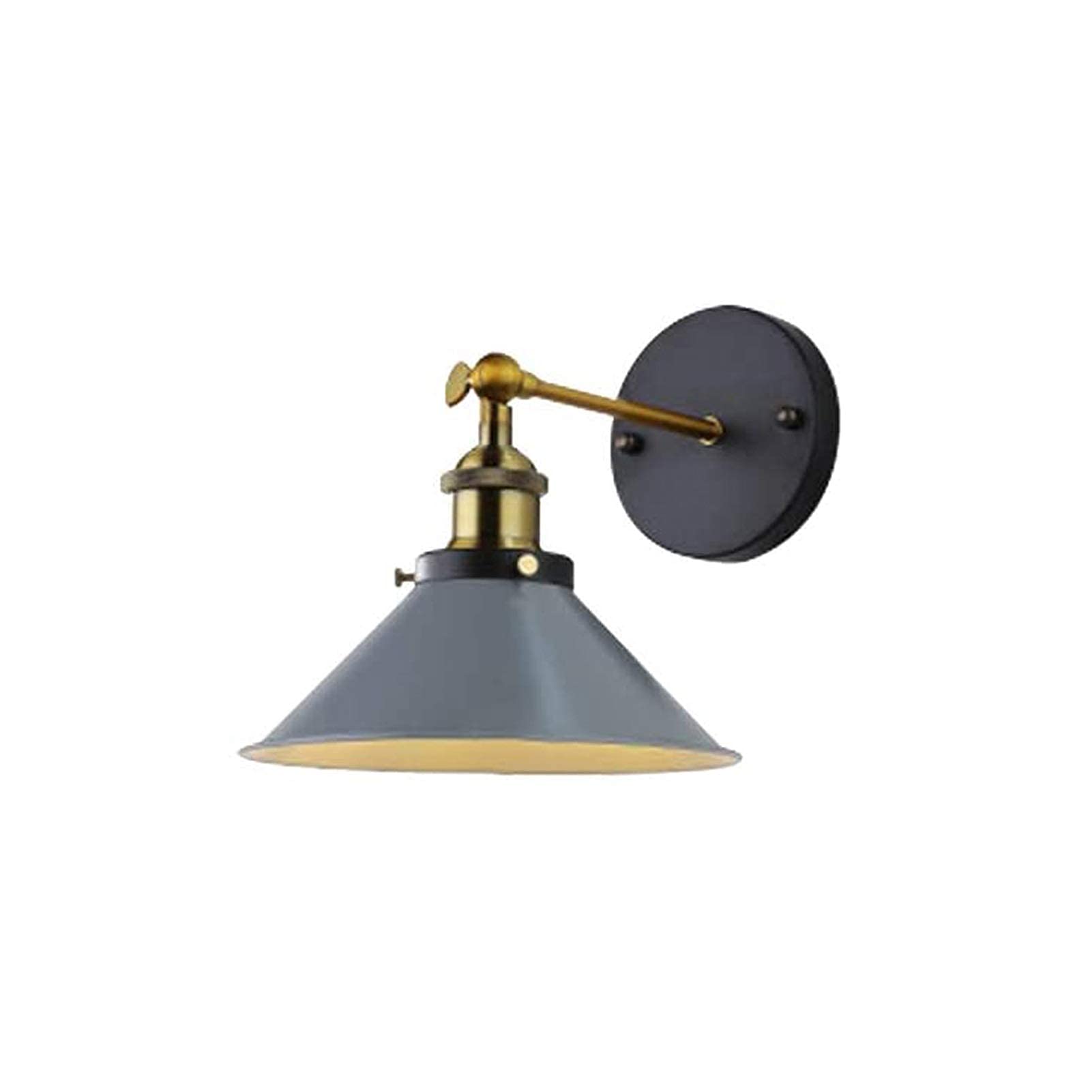 HXYSXHJUO Vintage Industrial Dimmable Wall Sconce Light Fixture Led Remote Control Battery Run Wireless Gray Ceiling Pendant for Loft Aisle Bedroom Restaurants
