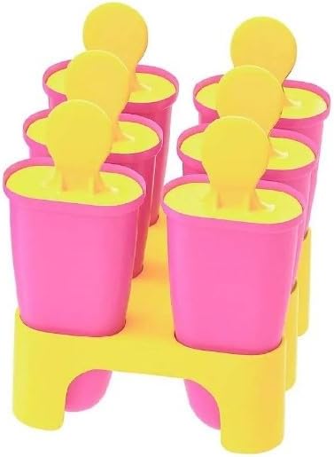 Ikea Ice Lolly Mould/Maker, Pack of 6, Fill with Juice, Fruits, Icecream. Height:10 cm (Polypropylene Plastic)