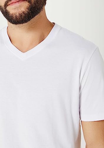 Camiseta Básica Masculina Manga Curta Com Decote V World