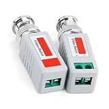 Homyl 2 Unids Video Baluns CCTV Cámara De Seguridad UTP Cat 5 Transceptor Male BNC Plug