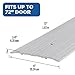 M-D Building Products 68684 Aluminum Commercial Flat-Profile Threshold: Durable and Sleek Entryway Access Solution Draft Protection (6 in. x 1/4 in. x 72 in.) (Silver)