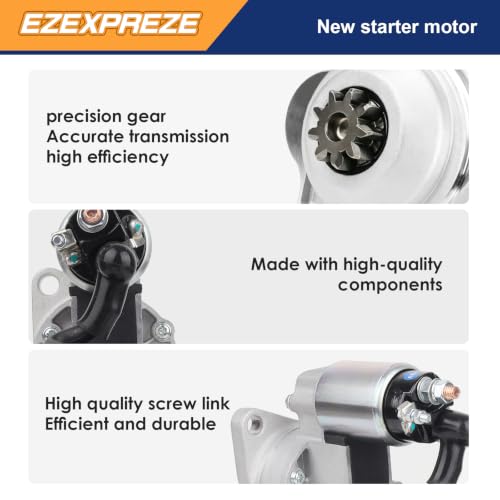 Image of Ezexpreze SHI0116 New Starter for 2001-2014 GMC Sierra Chevy Silverado 2500 3500 HD, 2003-2009 C5500 C4500 Topkick Kodiak, 2006-2016 Savana Express 2500 3500 4500, Diesel 6.6 Duramax V8 41044023