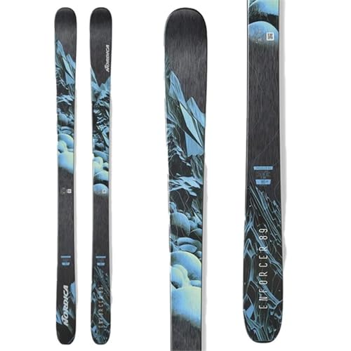 Nordica Enforcer 89 Skis, Black / Blue / Lime, 179cm