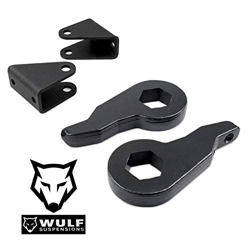 WULF 3  Adj Front Leveling Lift Kit compatible with 2001-2010 Chevy Silverado GMC Sierra 2500 2500HD 3500 3500HD 2WD 4X4