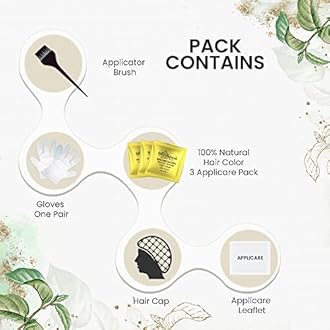 byPureNaturals 100% Organic Hair Colour Powder 2N Soft Black 120gm- Pack of 2 | Safest Beard Colour for Men | Natural Hair Colour for Women & Men