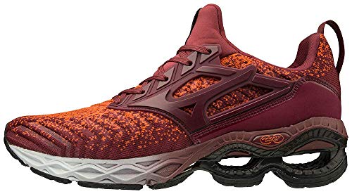 Mizuno Men's Creation WAVEKNIT 2 Running Shoe, Tang Tango-Tawny Port, 11.5