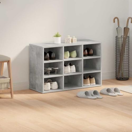 Meuble à chaussures avec étagères stables et structure en bois compacte