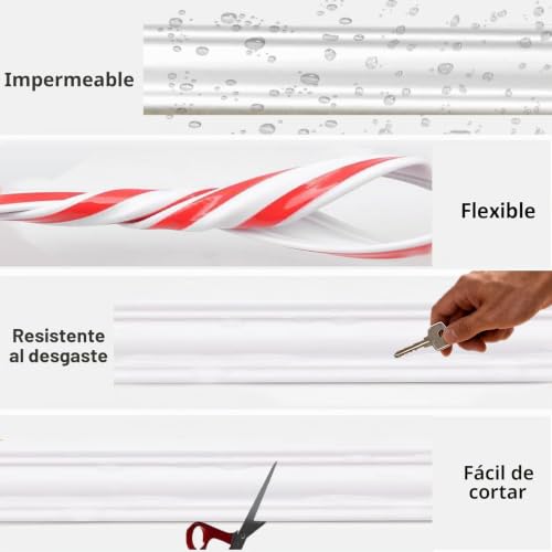 Moldura de techo flexible autoadhesiva, listón de terminación triangular TPE 4