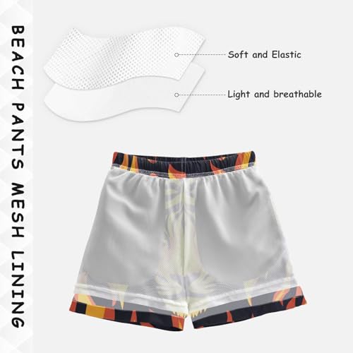 Pigsaly Boys Swim Trunks Tiger Stripes Boys Board Shorts Swimsuit Swimwear Summer Bathing Suit 2T Multicolor4