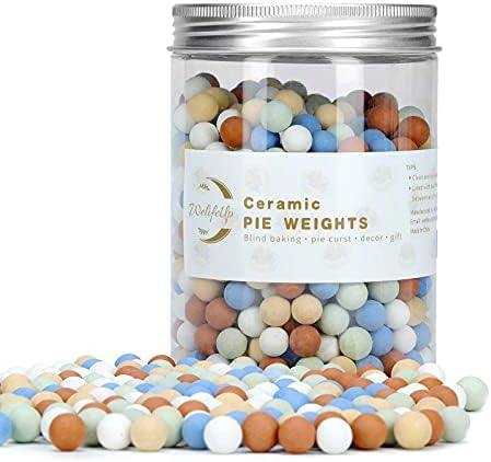 Pie Weights For Baking 8/9/10" Pie Pan, 1.54 LB Blind Bake Pie Crust/Tart/Quich Baking Beans Beads, Homemade Pie Kitchen Must Have, Colorful Ceramic Pie Weights for Home/Kitchen Decor