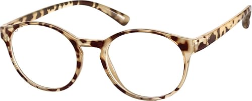 ZENNI - Lentes de bloqueo de luz azul para mujer, marco redondo transparente, a la moda, ligeros, antifatiga ocular