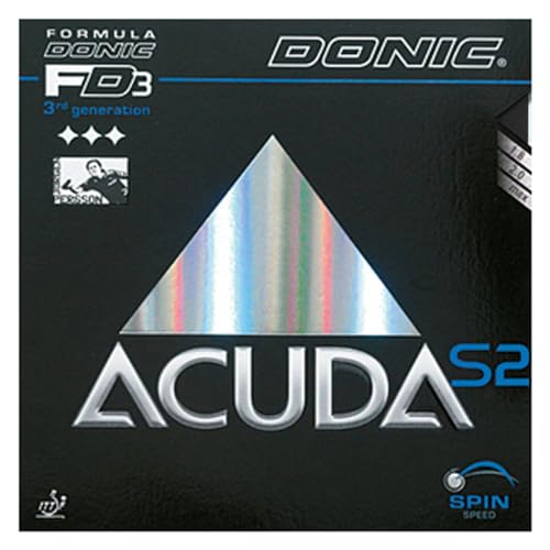 DONIC(ドニック) 卓球 アクーダ S2 裏ソフトラバー ブラック 2.0 AL049
