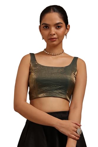 Image of Soch Women's Glass Tissue Sleeveless Blouse
