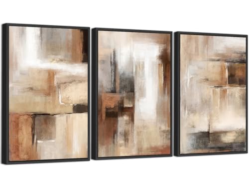 ASDCEUTICALS Large Canvas Wall Art, Brown Beige Abstract Pictures 16"x24"x3 by ASDCEUTICALS - Used condition - Image 8