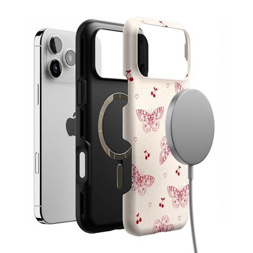 Casely iPhone 17 Pro Max Case | Heart Flutters | Butterfly | Bold Protective Design | Compatible with MagSafe by Casely - Used condition - Image 4