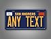 Custom GTA V San Andreas Blue License Plate 1969–82 Replica Personalized Text Novelty Auto Tag