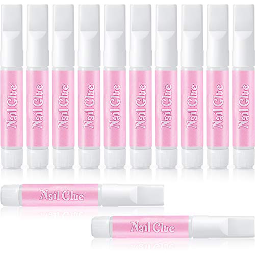 30 Pieces Nail Tip Glue for False Nail Art Design Acrylic Nail Tip Extension Glue Artificial Nail Adhesive Glue False Press On Fingernails Glue for Nails Tips Make Up, 0.07 oz